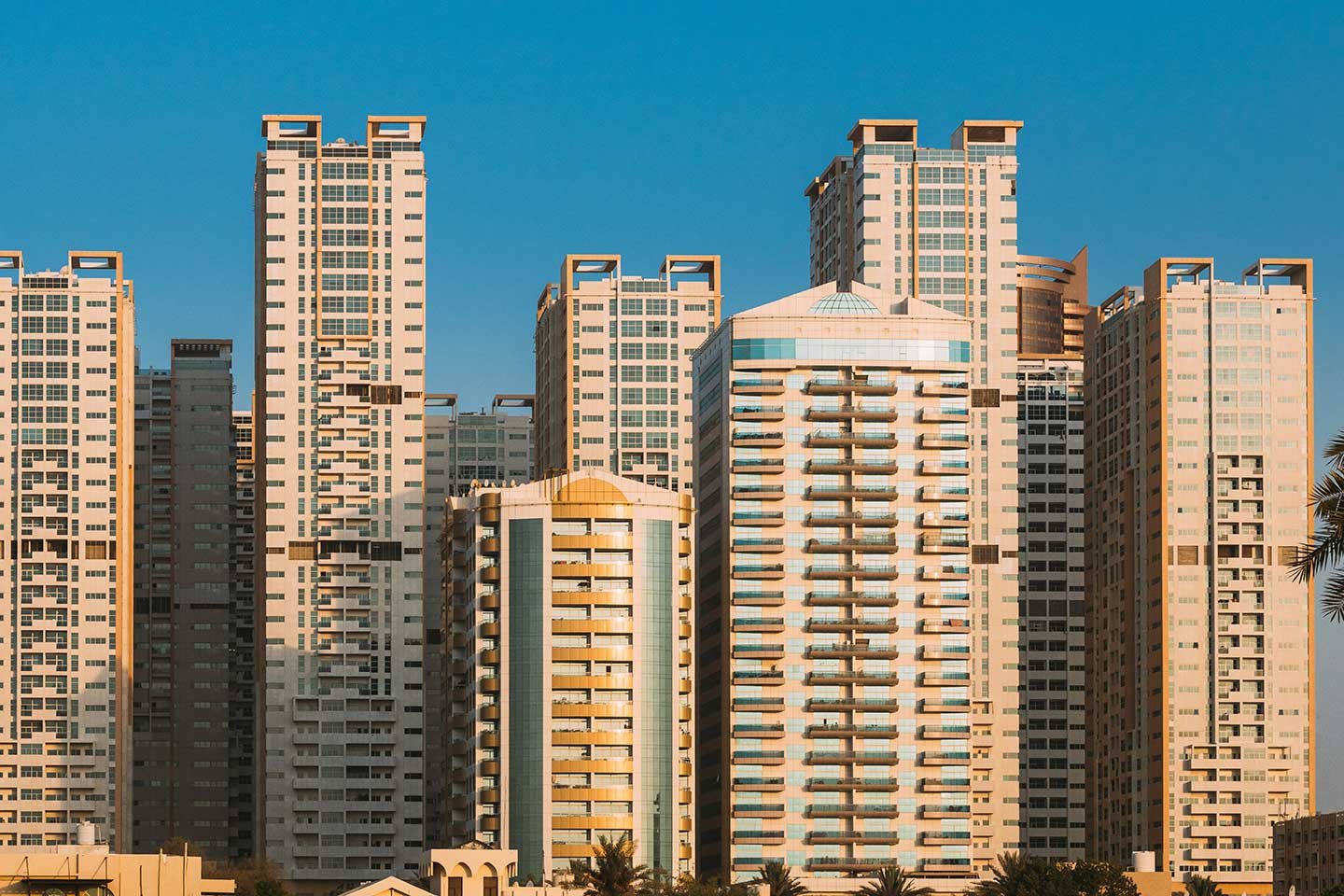 Modern apartment building
